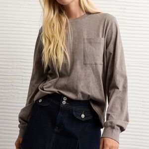 AE Everyday Luxe Long Sleeve T-Shirt